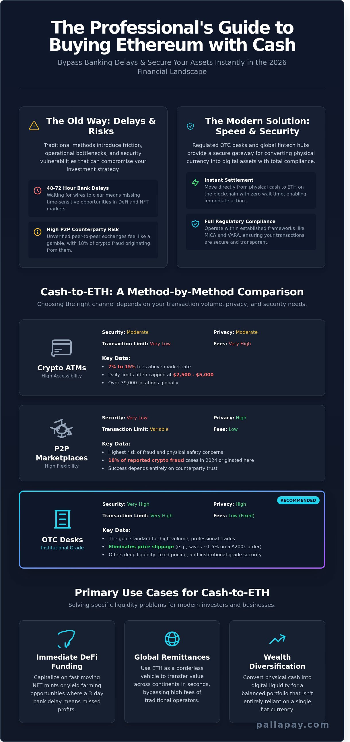 How to Buy Ethereum with Cash: A Professional Guide for 2026 - Infographic