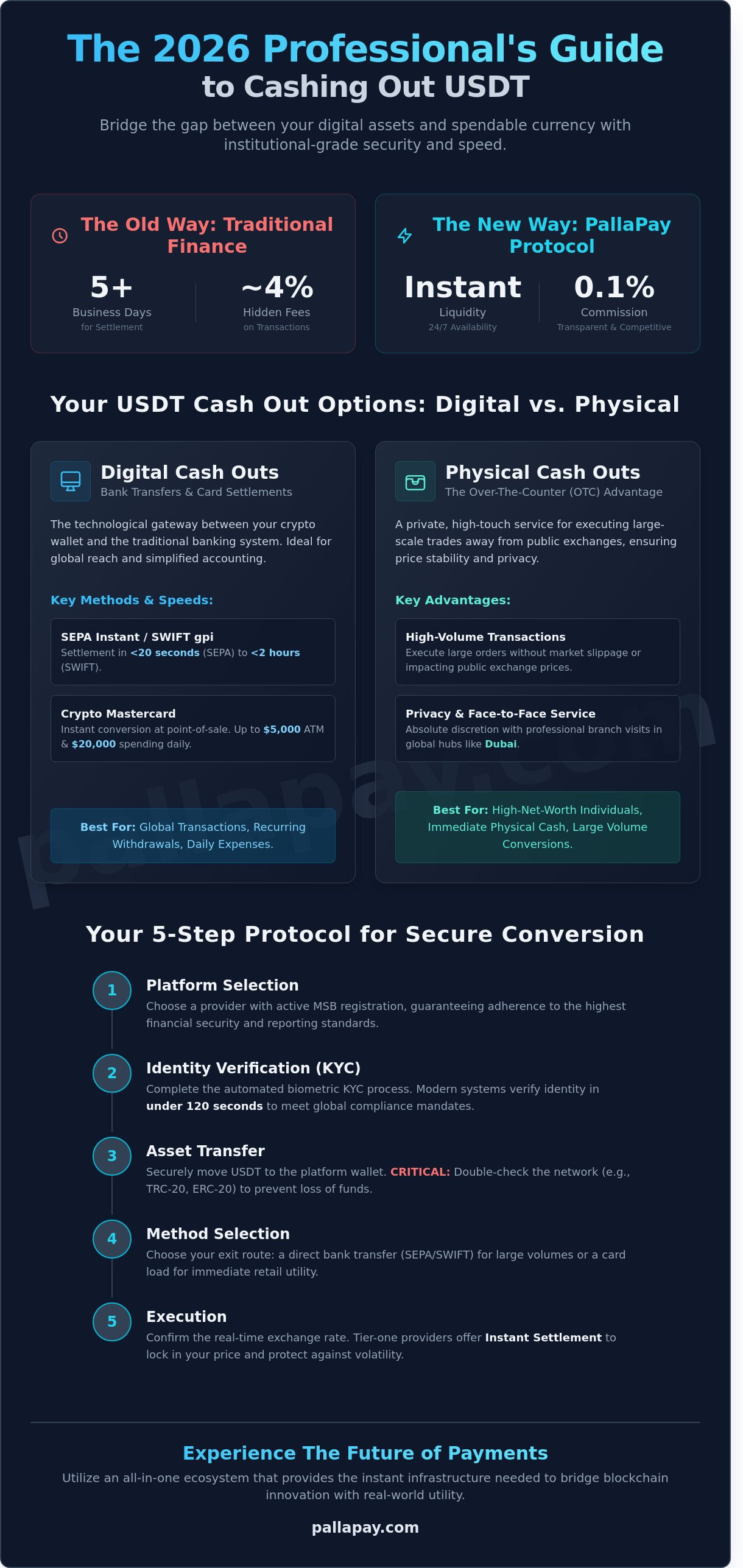 How to Cash Out USDT: The Definitive 2026 Guide to Instant Liquidity - Infographic