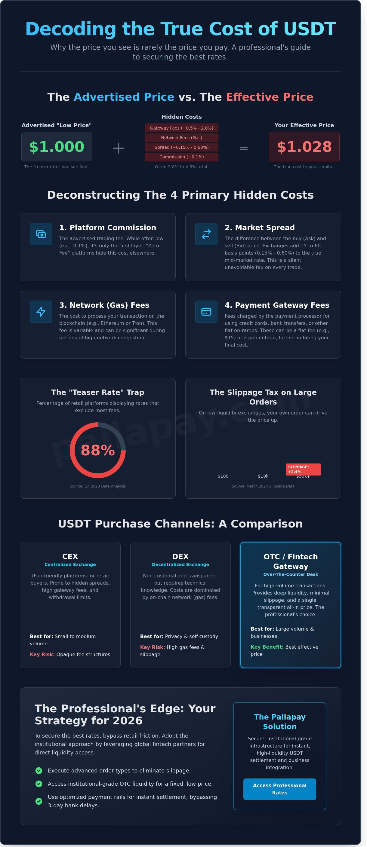 Where to Buy USDT at Low Price: The 2026 Investor Guide to Minimizing Fees - Infographic
