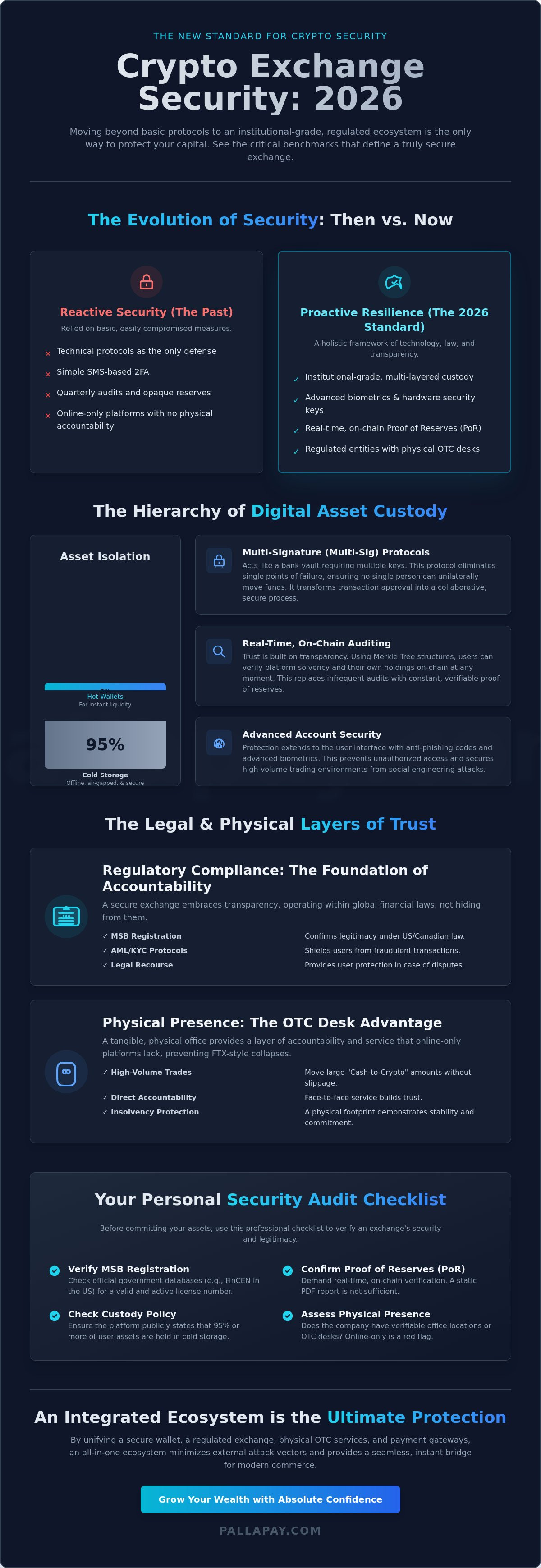 The Most Secure Crypto Exchange in 2026: Why Regulation and Ecosystem Matter - Infographic