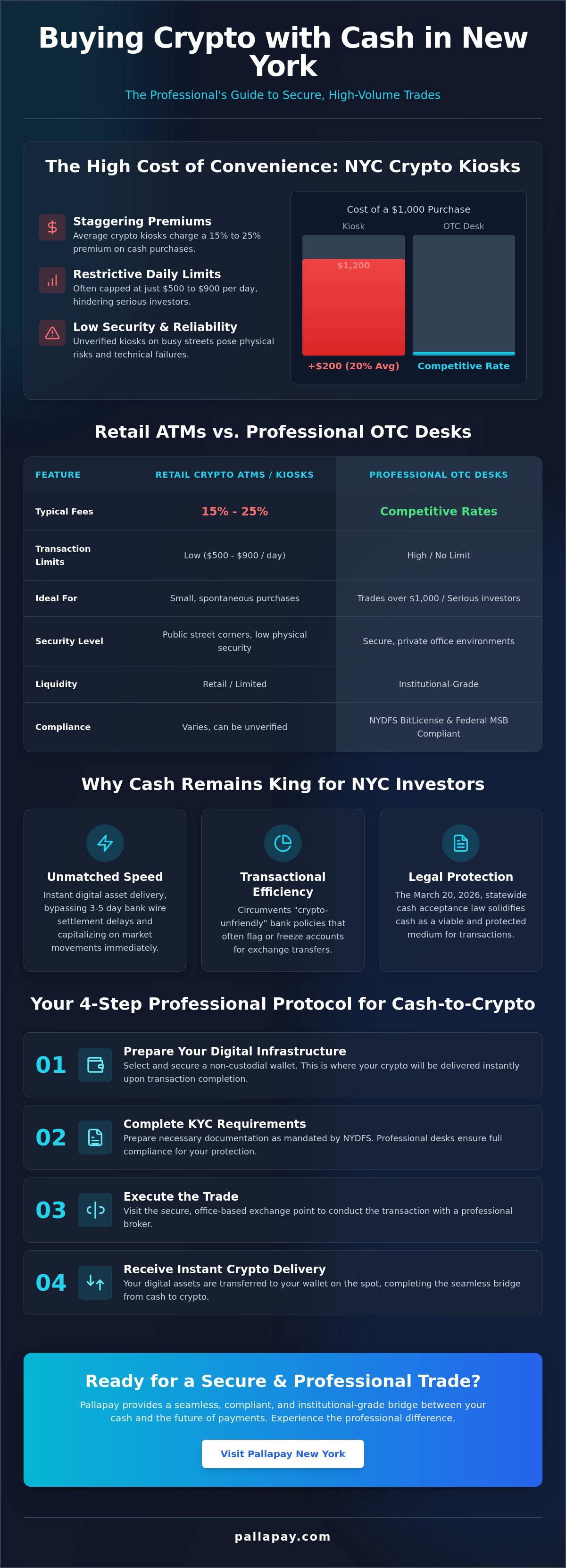 How to Buy Crypto with Cash in New York: The 2026 OTC & Kiosk Guide