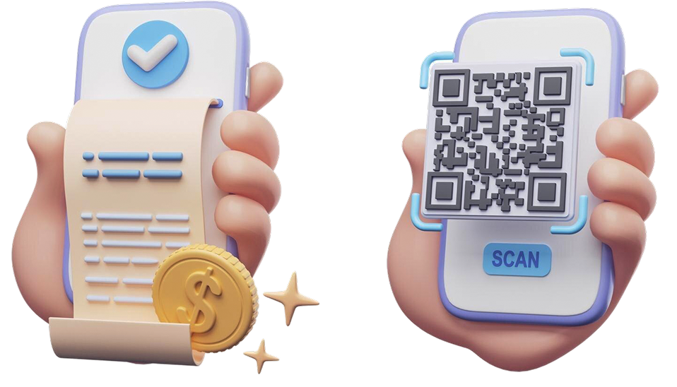 Payment link mobile illustration